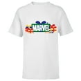 thumbnail image 1 of Marvel Super Heroes Logo Holiday Christmas Gifts & Presents - Short Sleeve T-Shirt for Kids - Customized-White, 1 of 5