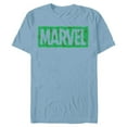 thumbnail image 1 of Marvel Super Heroes Logo Holiday Christmas Wreath - Short Sleeve Blended T-Shirt for Adults - Customized-Ocean Blue, 1 of 5