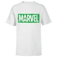thumbnail image 1 of Marvel Super Heroes Logo Holiday Christmas Wreath - Short Sleeve T-Shirt for Kids - Customized-White, 1 of 5