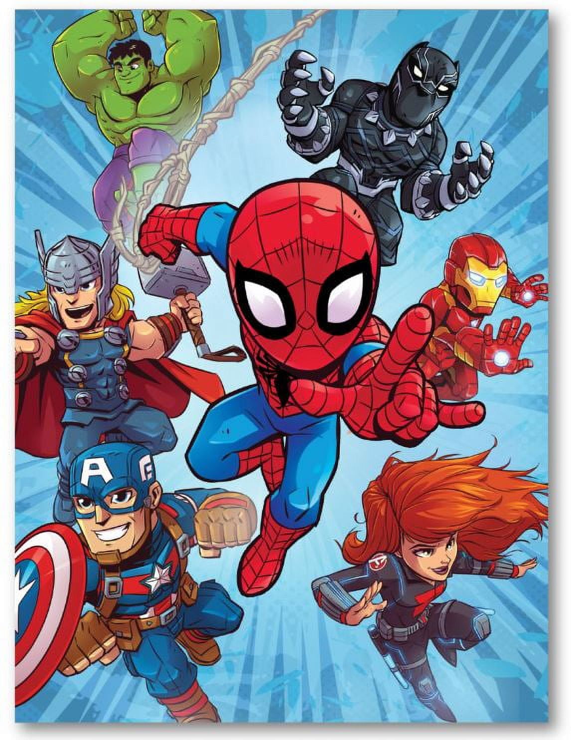 Marvel Super Heroes Multi-Color Kids Weighted Blanket 