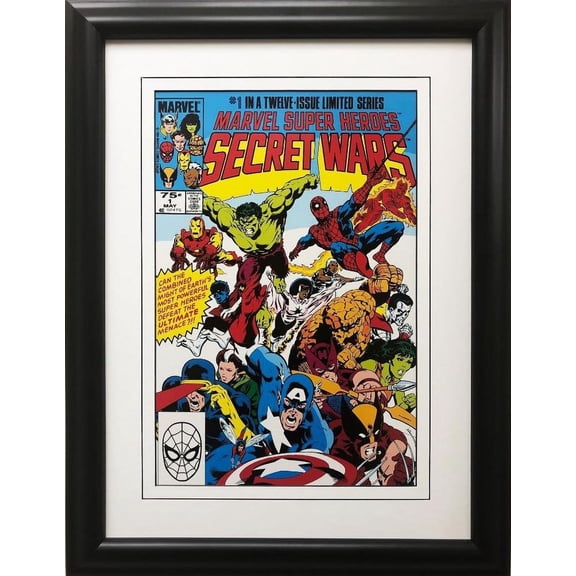 Marvel "Super Heroes Secret War" #1 Framed Comic Book Poster Generic