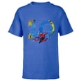 thumbnail image 1 of Marvel Super Heroes Spider-Man 10 Year Old Tenth Birthday - Short Sleeve T-Shirt for Kids - Customized-Royal, 1 of 5