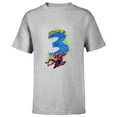thumbnail image 1 of Marvel Super Heroes Spider-Man 3 Year Old Third Birthday - Short Sleeve T-Shirt for Kids - Customized-Athletic Heather, 1 of 5