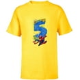 thumbnail image 1 of Marvel Super Heroes Spider-Man 5 Year Old Fifth Birthday - Short Sleeve T-Shirt for Kids - Customized-Yellow, 1 of 5
