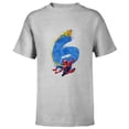 thumbnail image 1 of Marvel Super Heroes Spider-Man 6 Year Old Sixth Birthday - Short Sleeve T-Shirt for Kids - Customized-Athletic Heather, 1 of 5
