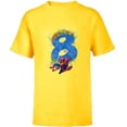 thumbnail image 1 of Marvel Super Heroes Spider-Man 8 Year Old Eighth Birthday - Short Sleeve T-Shirt for Kids - Customized-Yellow, 1 of 5