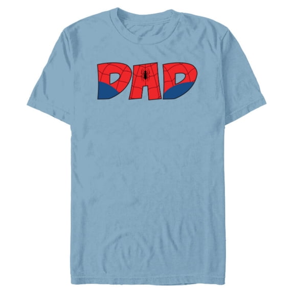 Marvel Super Heroes Spider-Man Costume Father’s Day Gift Dad - Short Sleeve Blended T-Shirt for Adults - Customized-Ocean Blue