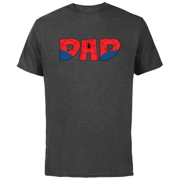 Marvel Super Heroes Spider-Man Costume Father’s Day Gift Dad - Short Sleeve Cotton T-Shirt for Adults - Customized-Charcoal