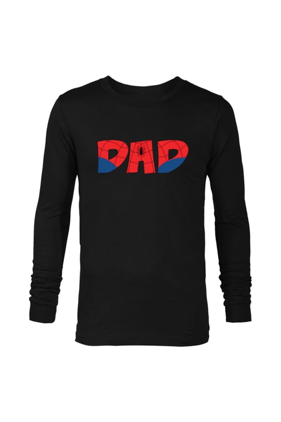 Super Heroes Spider-Man Costume Mother’s Day Gift Mom - Long Sleeve T-Shirt for Men - Customized-Black