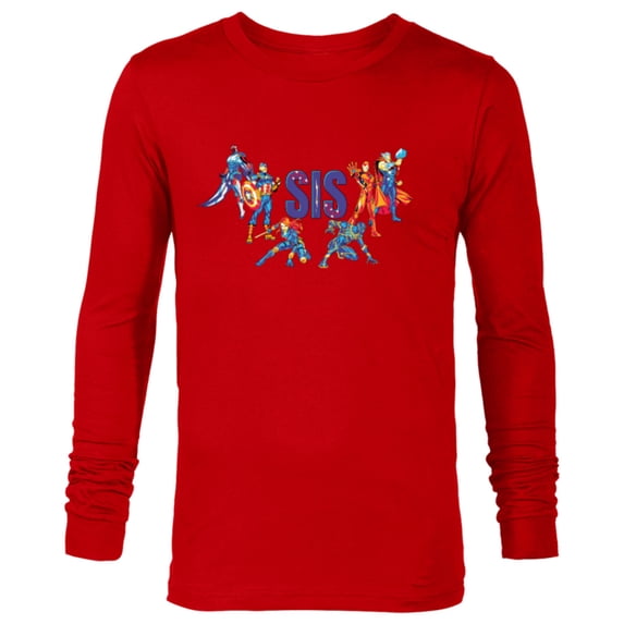 Marvel Super Heroes Spider-Man Costume Mother’s Day Gift Mom - Long Sleeve T-Shirt for Men - Customized-New Red