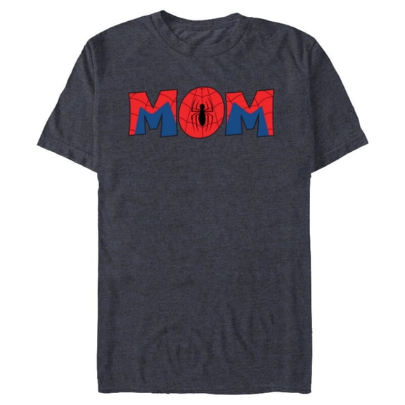 Marvel Super Heroes Spider-Man Costume Mother’s Day Gift Mom - Short Sleeve Blended T-Shirt for Adults - Customized-Navy Heather