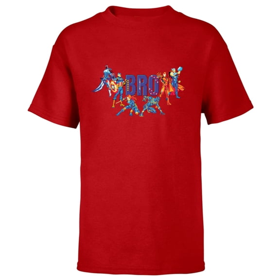 Marvel Super Heroes Spider-Man Costume Mother’s Day Gift Mom - Short Sleeve T-Shirt for Kids - Customized-Red