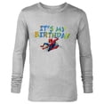 thumbnail image 1 of Marvel Super Heroes Spider-Man It’s My Birthday - Long Sleeve T-Shirt for Men - Customized-Athletic Heather, 1 of 5