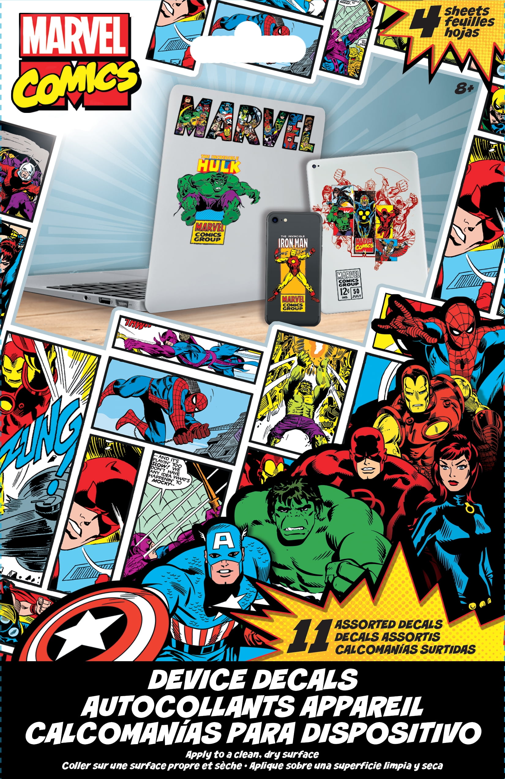 Marvel Super Heroes Wall Decals, by Trends International - Walmart.com
