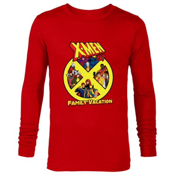 Marvel Super Heroes X-Men ’97 Trip Matching Family Vacation - Long Sleeve T-Shirt for Men - Customized-New Red