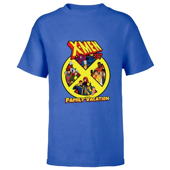 Marvel Super Heroes X-Men ’97 Trip Matching Family Vacation - Short Sleeve T-Shirt for Kids - Customized-Royal