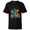 thumbnail image 1 of Marvel Super Heroes in Action Holiday - Short Sleeve T-Shirt for Kids - Customized-Black, 1 of 5