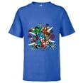 thumbnail image 1 of Marvel Super Heroes in Action Holiday - Short Sleeve T-Shirt for Kids - Customized-Royal, 1 of 5