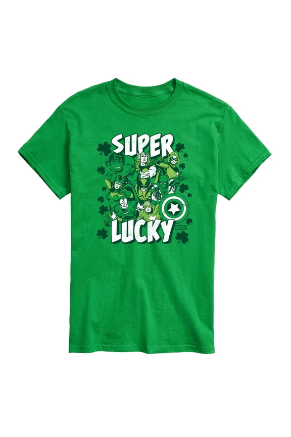 - Super Lucky - Men's Short Sleeve Graphic T-Shirt