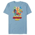 thumbnail image 1 of Marvel Super Women Family Party Dad of the Birthday Boy - Short Sleeve Blended T-Shirt for Adults - Customized-Ocean Blue, 1 of 5