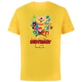 thumbnail image 1 of Marvel Super Women Family Party Dad of the Birthday Boy - Short Sleeve Cotton T-Shirt for Adults - Customized-Yellow, 1 of 5