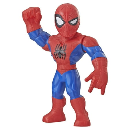 Marvel: Superhero Adventures Mega Mightiest Spider-Man Preschool Kids Toy Action Figure for Boys and Girls Ages 3 4 5 6 7 and Up (10”)