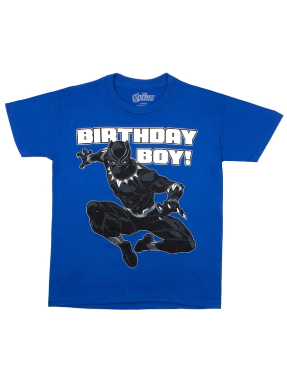 Superheroes Birthday Boy T-Shirt - Boys Superhero Short Sleeve Tee for Birthday Parties (Size XS-XL)