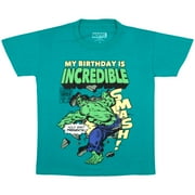 Marvel Superheroes Birthday Boy T-Shirt - Boys Superhero Short Sleeve Tee for Birthday Parties (Size XS-XL)