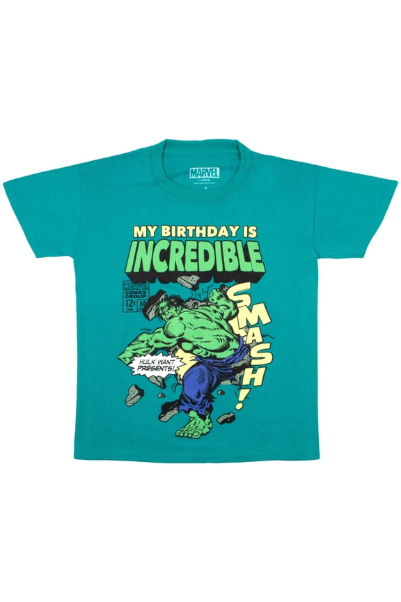 Superheroes Birthday Boy T-Shirt - Boys Superhero Short Sleeve Tee for Birthday Parties (Size XS-XL)