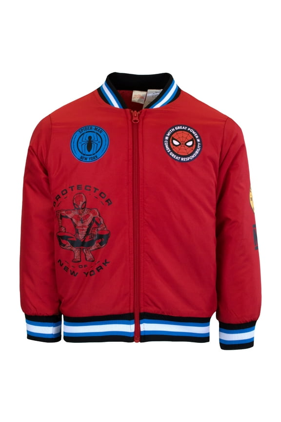 Spider-Man Superheroes Bomber Jacket (Little & Big Boys), Sizes 4–18