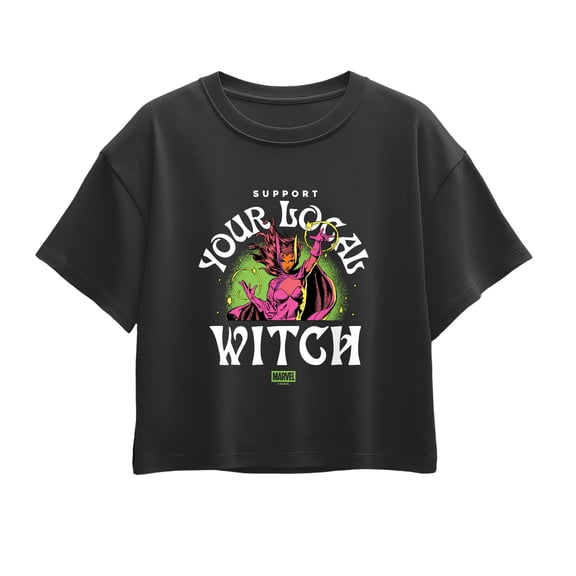Marvel - Support Local Witch - Youth Girls Boxy T-Shirt