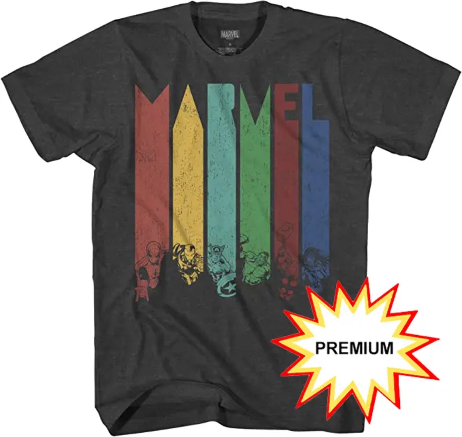 Marvel Comics T-shirt pour homme avec logo X-Men - XXXL, gris anthracite, Gris foncé