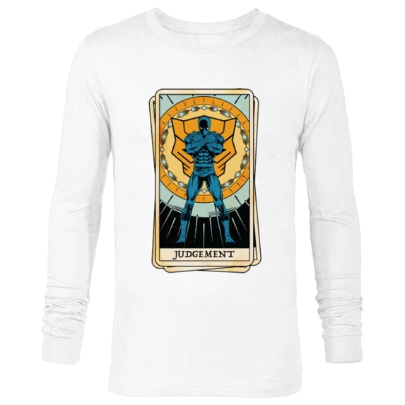 Marvel Tarot Arcana Black Panther as the Judgement Card - Long Sleeve T-Shirt for Men - Customized-White