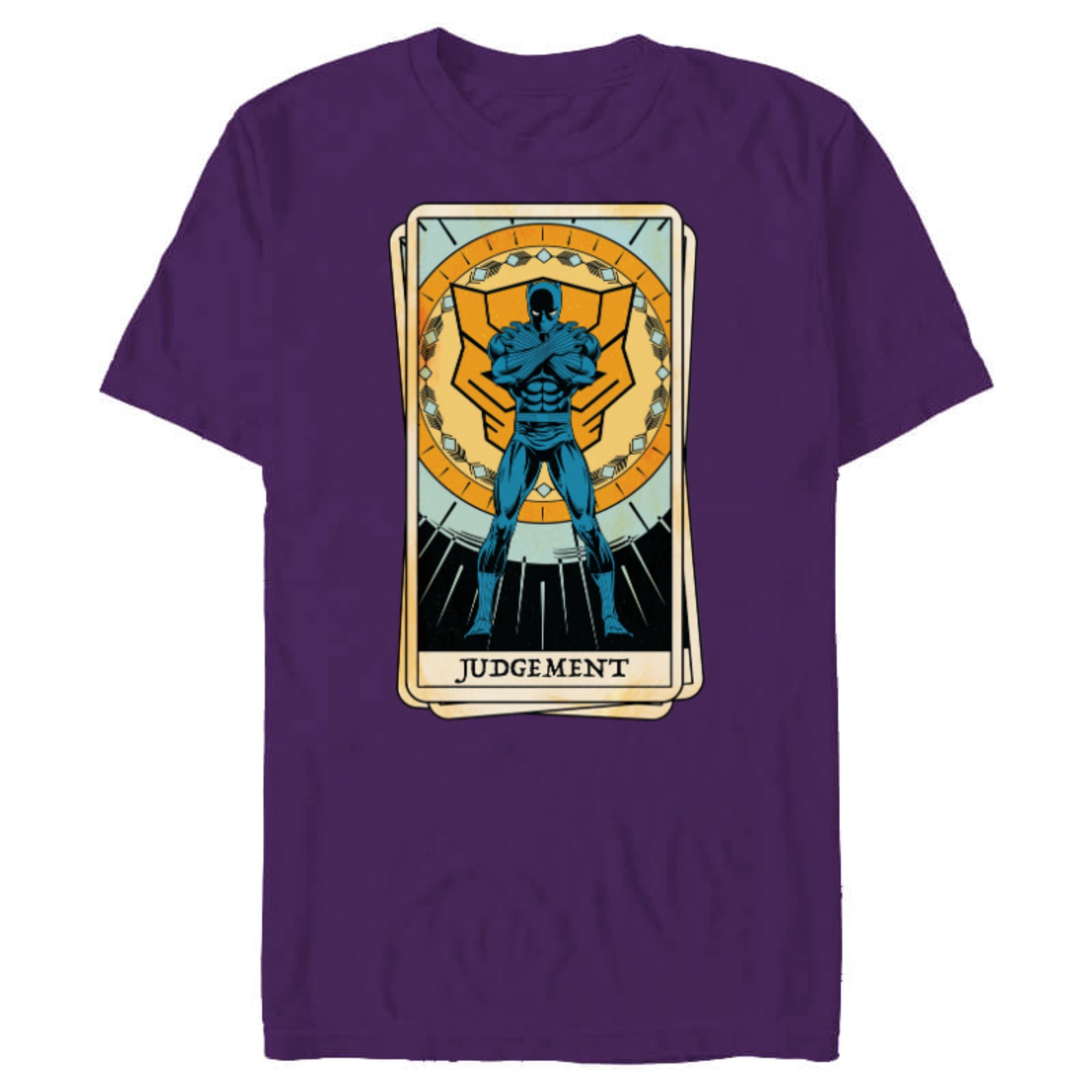 Marvel Tarot Arcana Black Panther as the Judgement Card - Short Sleeve  Blended T-Shirt for Adults - Customized-Purple - Walmart.com