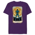 thumbnail image 1 of Marvel Tarot Arcana Black Panther as the Judgement Card - Short Sleeve Blended T-Shirt for Adults - Customized-Purple, 1 of 5