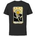 thumbnail image 1 of Marvel Tarot Arcana Moon Knight as the Moon Card - Short Sleeve Cotton T-Shirt for Adults - Customized-Black, 1 of 5