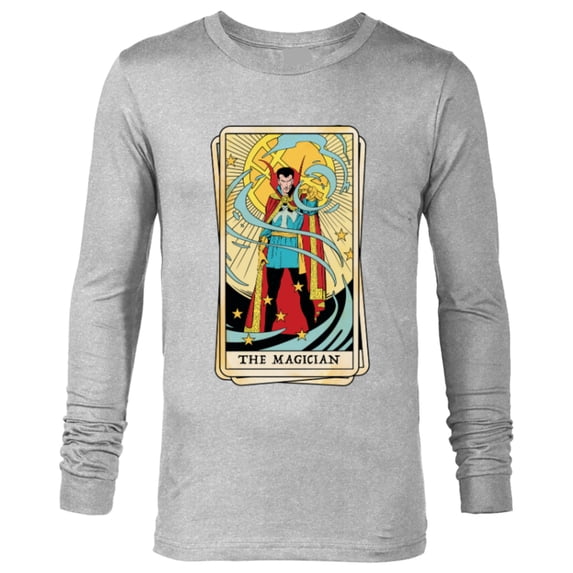 Marvel Tarot Doctor Strange as the Magician Card - Long Sleeve T-Shirt for Men - Customized-Athletic Heather
