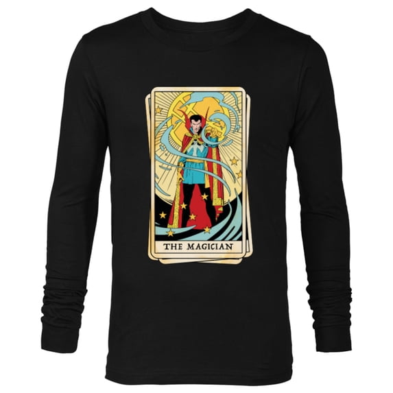 Marvel Tarot Doctor Strange as the Magician Card - Long Sleeve T-Shirt for Men - Customized-Black