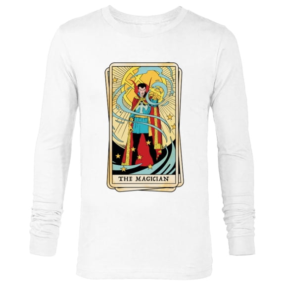 Marvel Tarot Doctor Strange as the Magician Card - Long Sleeve T-Shirt for Men - Customized-White