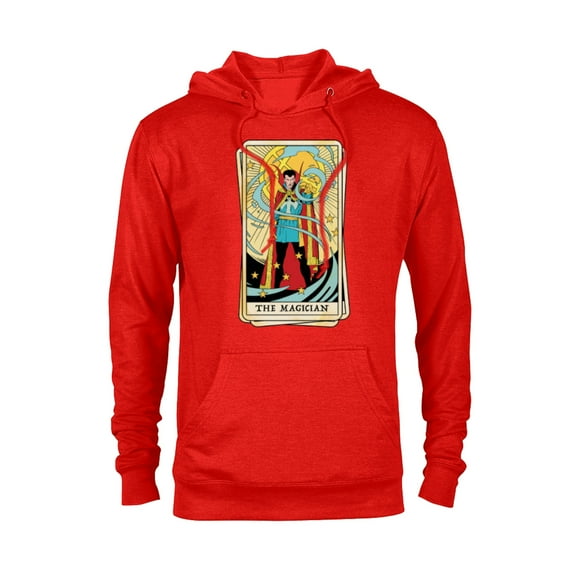 Marvel Tarot Doctor Strange as the Magician Card - Pullover Hoodie for Adults - Customized-Red