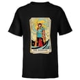thumbnail image 1 of Marvel Tarot Doctor Strange as the Magician Card - Short Sleeve T-Shirt for Kids - Customized-Black, 1 of 5
