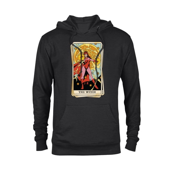 Marvel Tarot Scarlet Witch as the Witch Card - Pullover Hoodie for Adults - Customized-Black