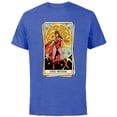 thumbnail image 1 of Marvel Tarot Scarlet Witch as the Witch Card - Short Sleeve Cotton T-Shirt for Adults - Customized-Royal Heather, 1 of 5