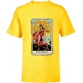 thumbnail image 1 of Marvel Tarot Scarlet Witch as the Witch Card - Short Sleeve T-Shirt for Kids - Customized-Yellow, 1 of 5