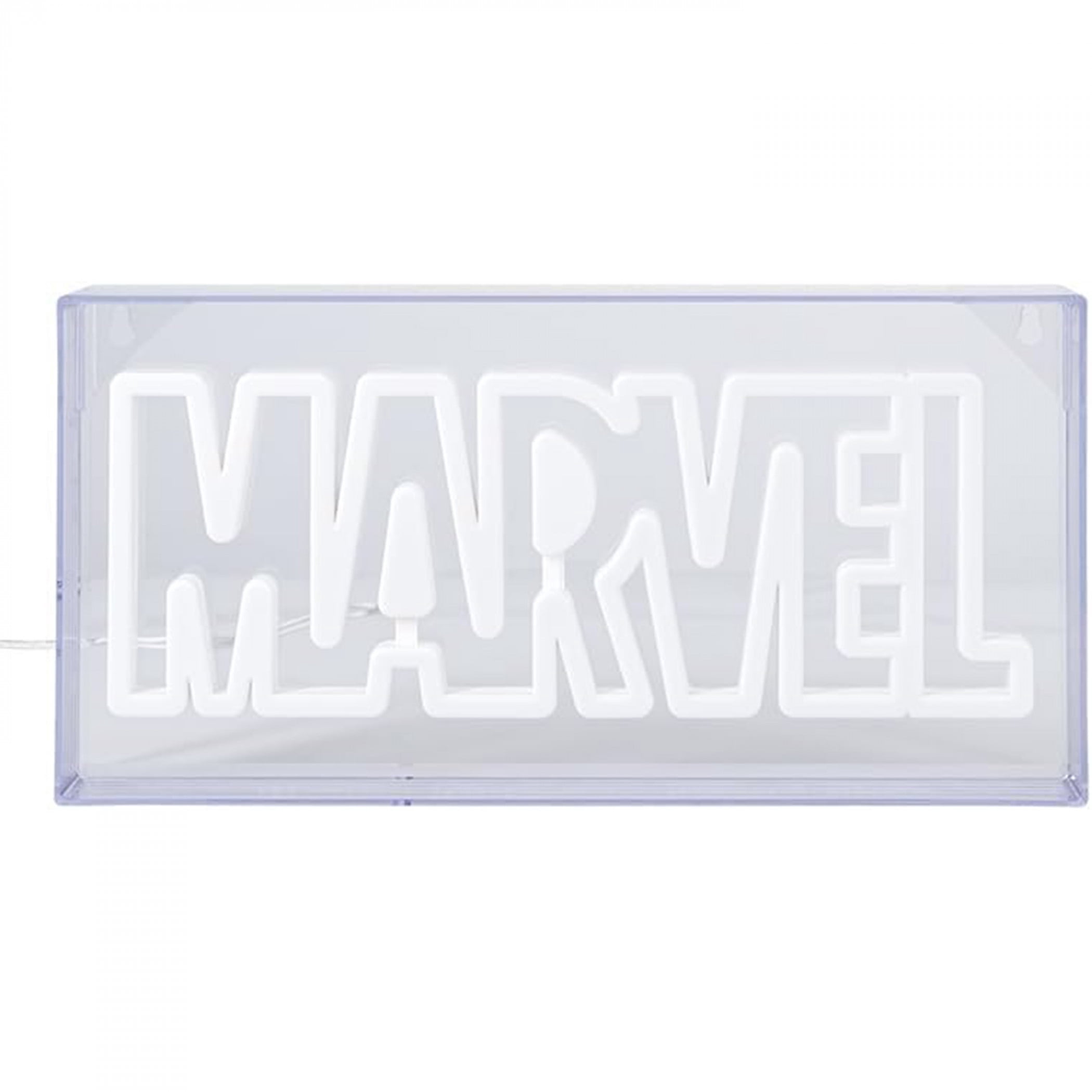Marvel Led Sign Paladone Marvel LED Neon Logo Light Sign - Wall Mountable or Free ...
