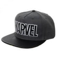 thumbnail image 1 of Marvel Teams  Marvel Teams Marvel Logo Carbon Fiber Adjustable Grey Snapback Caps, 1 of 1