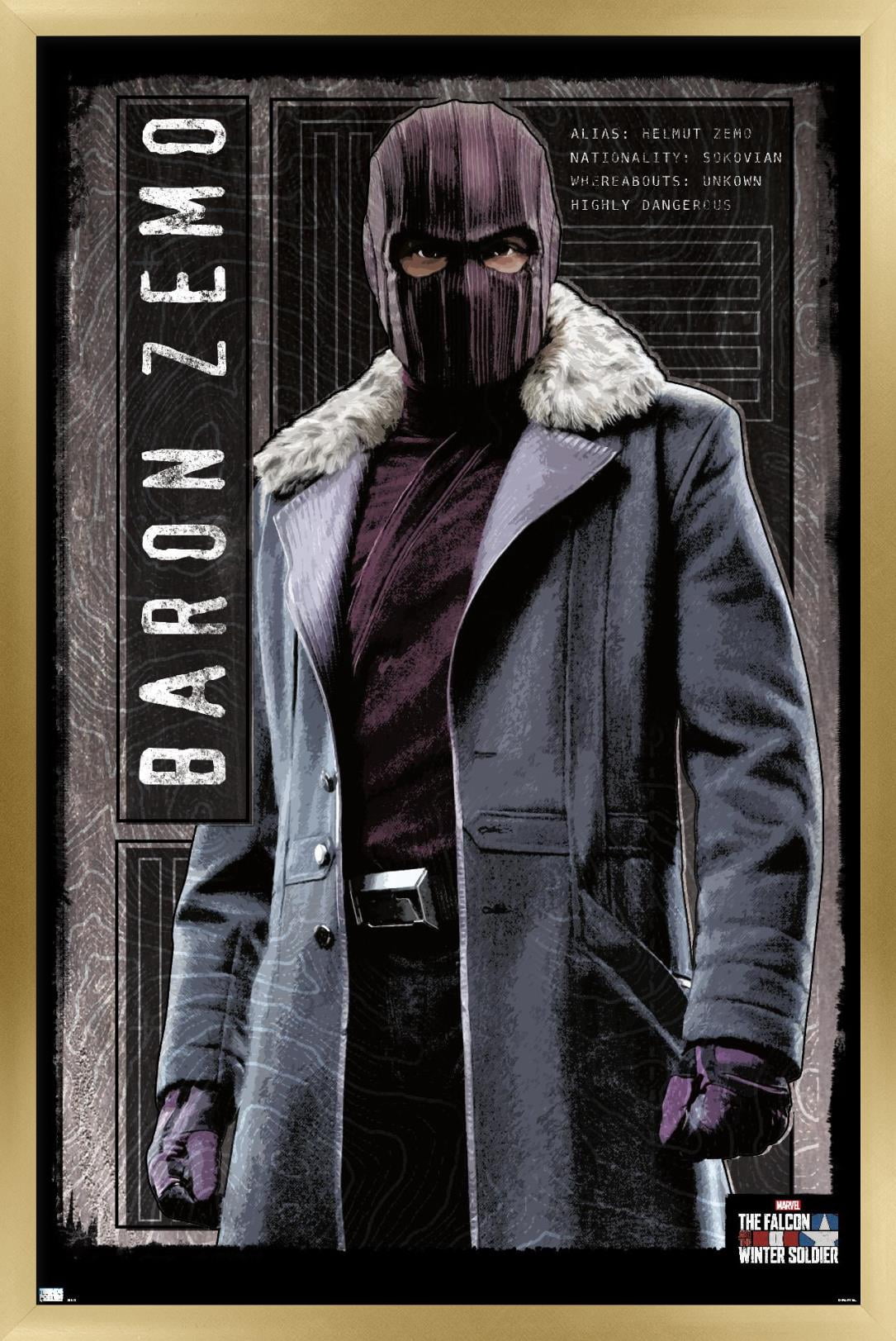 Marvel TeleVision Falcon and Winter Soldier - Baron Zemo Wall Poster, 22.375" x 34", Framed