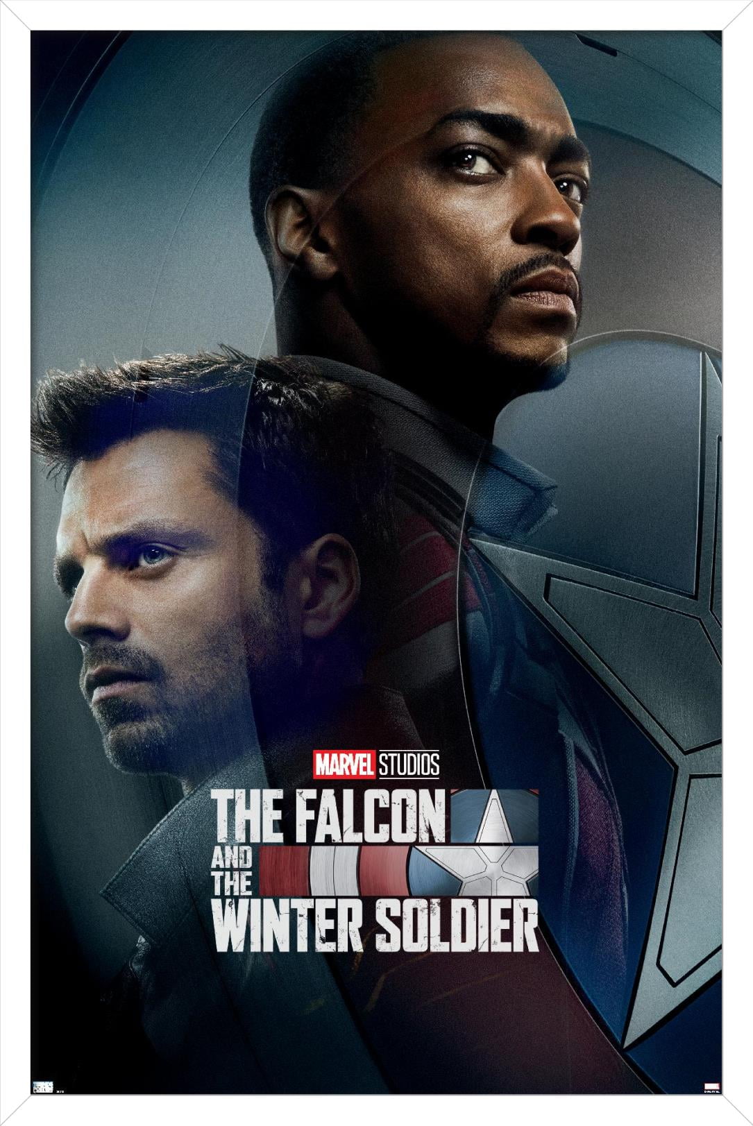 Marvel TeleVision - Falcon and Winter Soldier - Wings Wall Poster, 22.375" x 34", Framed