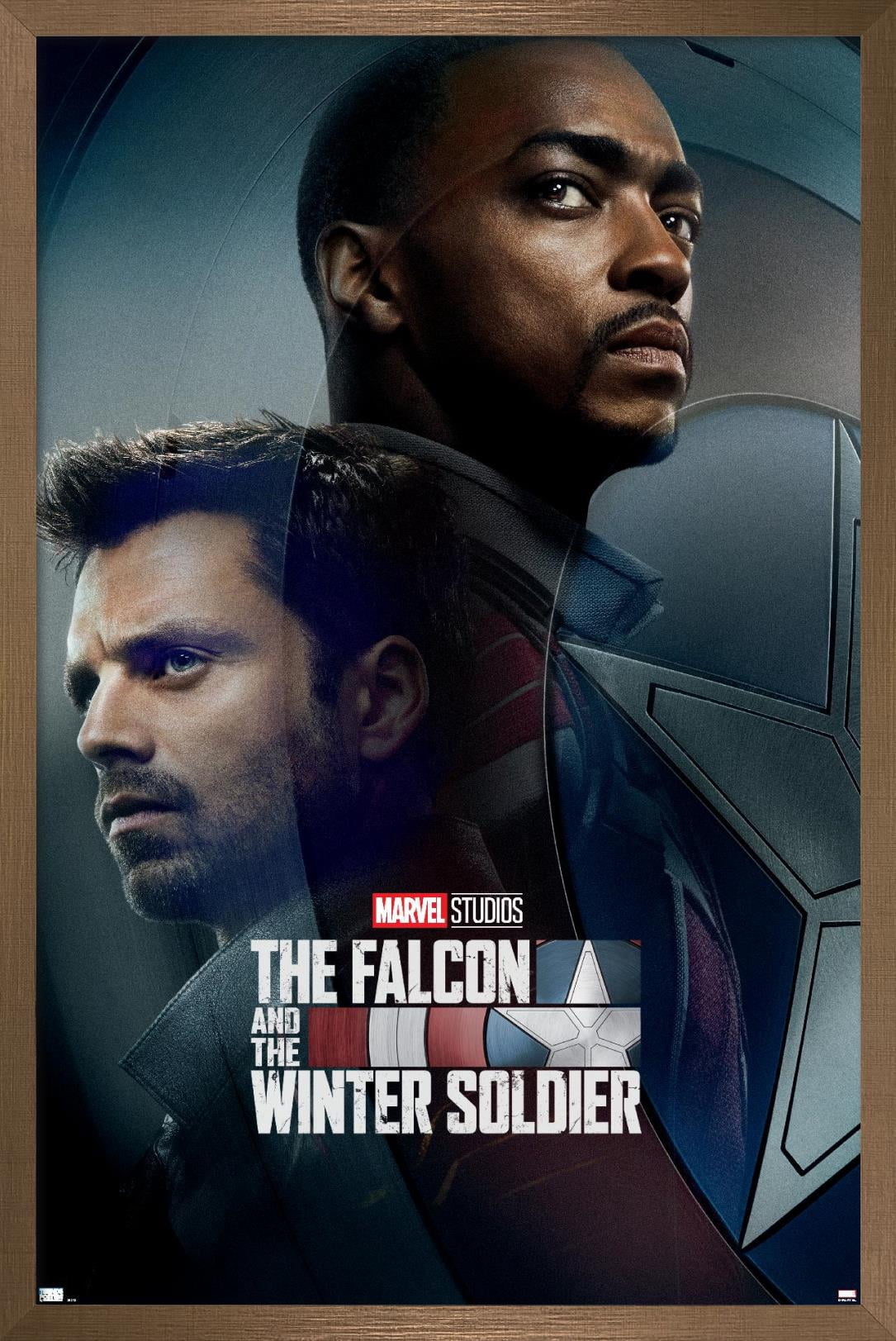 Marvel TeleVision - Falcon and Winter Soldier - Wings Wall Poster, 22.375" x 34", Framed