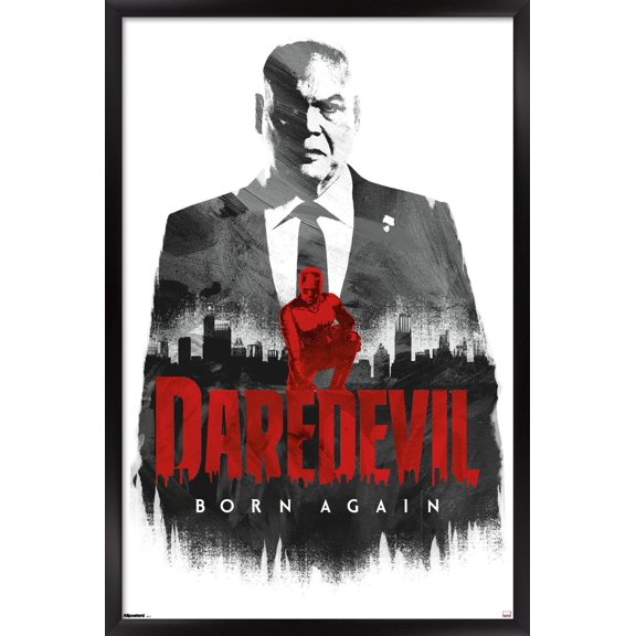Marvel Television's Daredevil: Born Again - Logo Wall Poster, 22.375" x 34" Framed